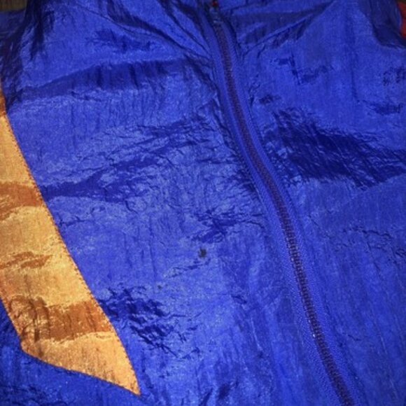 Vintage 90’s Purple Orange Red Windbreaker Jacket Women’s Medium Nylon - Picture 3 of 9